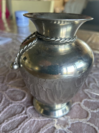 vintage or antique pewter vase, possibly of Swedish origin.|112894