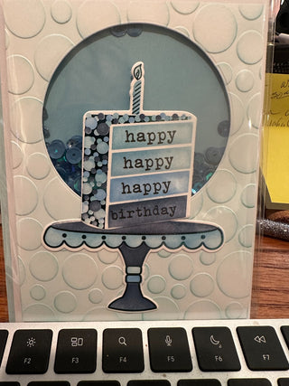 Birthday Card - "Happy happy happy Birthday" GF243 RCD|73802