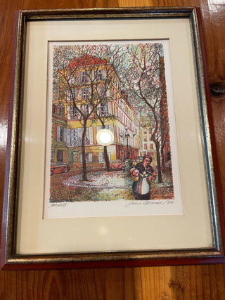 VNTG John Speirs Lithograph "Paris" Signed~MTS|114582