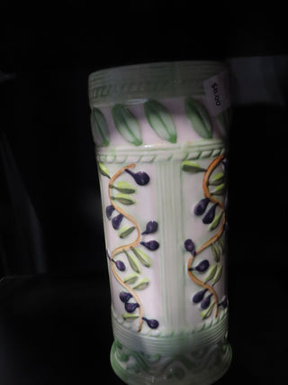 Green white & purple vase MTS|114361