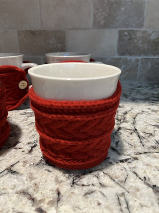 Hallmark Red Cableknit Sweater Mug RCD|128877