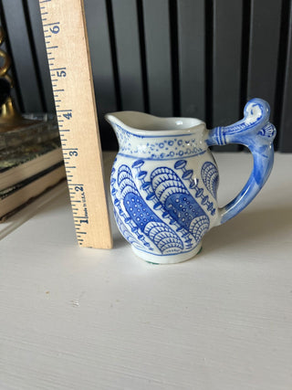 Blue and white porcelain pitcher RSV