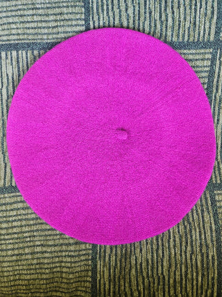 Vtg Raspberry Beret - OSFM - MTS|119450
