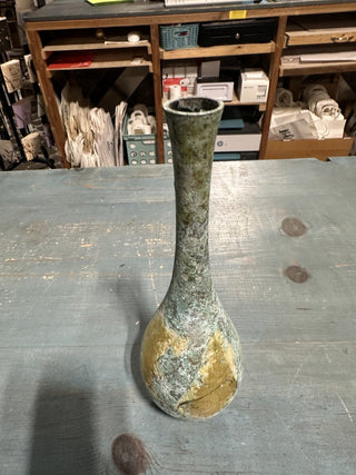 Takaoka Copperware Bronze vase by Minekumo Glided Finish #62 VV MTS