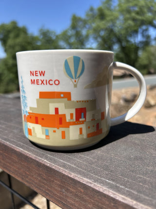 12F Starbucks Coffee Mug New Mexico You Are Here Cup 2015 Hot Air Balloons MTS|67980