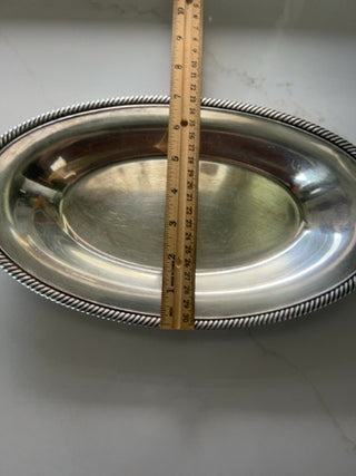 WM Rogers Silver Plated Oval Serving  Dish