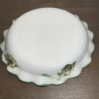 Clouds Folsom Pottery Ruffled Pie Plate MTS|90073