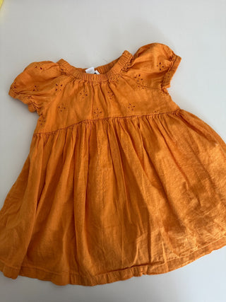 3T - Orange Sundress with Eyelet Flowers - RSV|83186