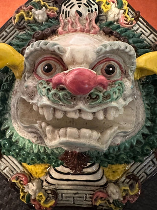 Chinese Lion Dance Clay Mask  MTS|91315
