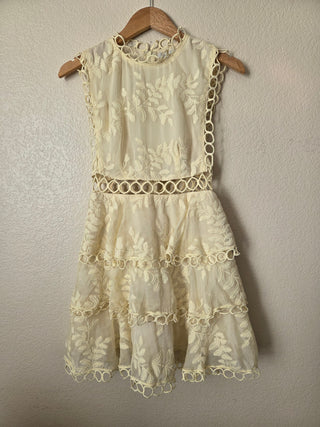 The Clothing Company yellow floral lace dress RSV