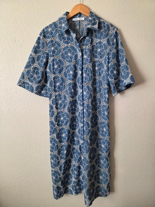 Samsoe Samsoe chambray eyelet button down dress RSV 07N