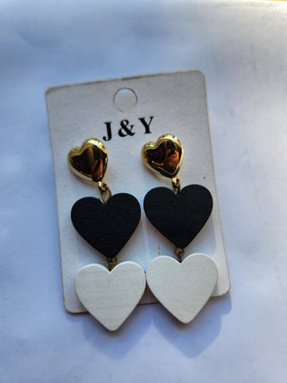 Earrings 2 hearts MTS