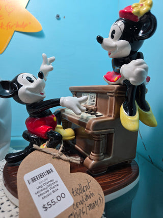 Vtg Disney Mickey/Minnie Mouse Piano Music Box RCD