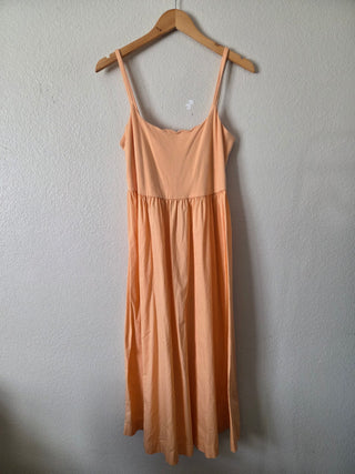 Old Navy orange tank midi dress 07N