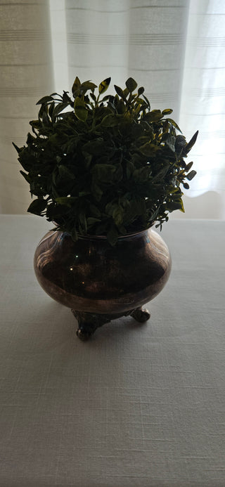 Vintage Regent silverplate planter footed bowl