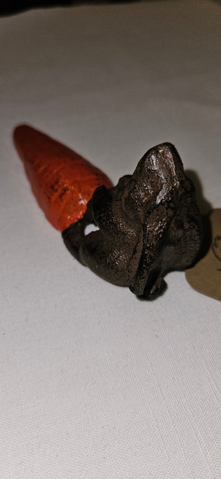 Cast Iron Rabbit with Carrot Doorstop