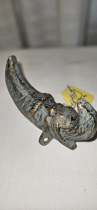 Cast Iron Crescent Moon Wall Hook Antique Finish