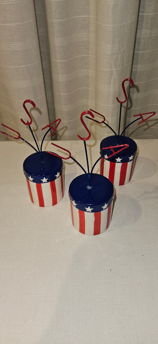 Pier 1 USA Patriotic Photo Holders (Set of 3)