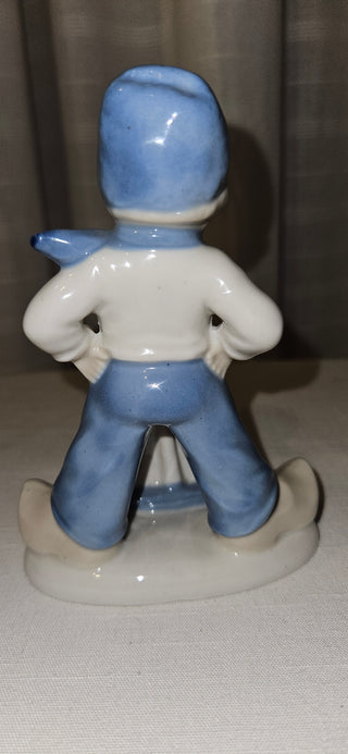 B&G Copenhagen Boy with Sailboat Porcelain Figurine