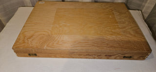 Vintage Wooden Ship Pyrography Storage Box
