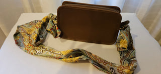 Vintage Coach Legacy East West Compartment Bag 9167 Brown Leather