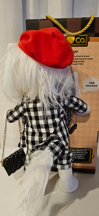 Woof & Co Fashion Plush Dog Doll with Outfit