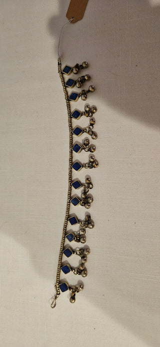 Vintage Blue Stone Bell Anklet