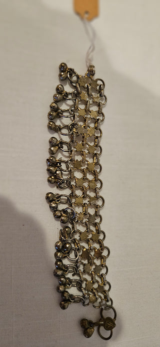 Vintage Brass Bell Chain Bracelet