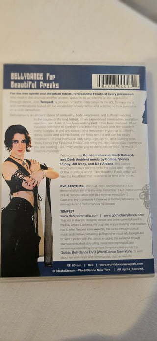 Gothic Belly Dance DVD Beautiful Freaks with Tempest