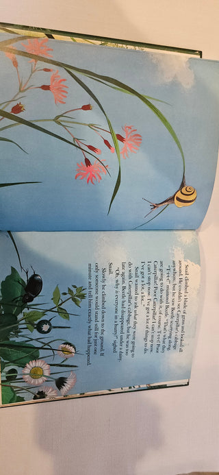 Snail and Caterpillar Vintage Illustrated Children's Book 1972