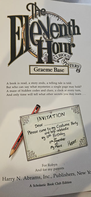 The Eleventh Hour Curious Mystery Book Graeme Base