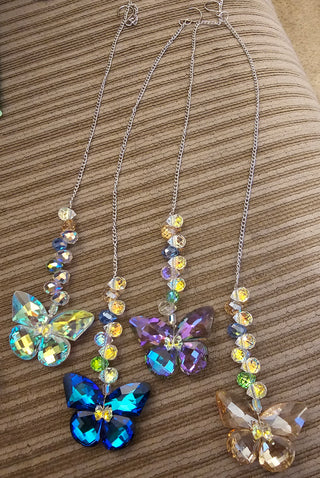 Crystal  Butterfly Suncatchers