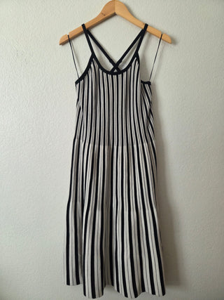A New Day black and tan striped knit dress
