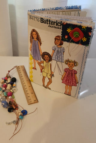 Sewing Pattern Journal Butterick B4176 Handmade Junk Journal