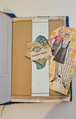 Sewing Pattern Journal Simplicity 6575 Handmade Junk Journal