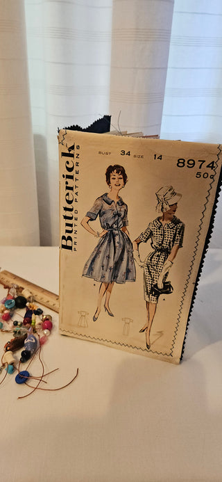 Sewing Pattern Journal Butterick 8974 Handmade Junk Journal