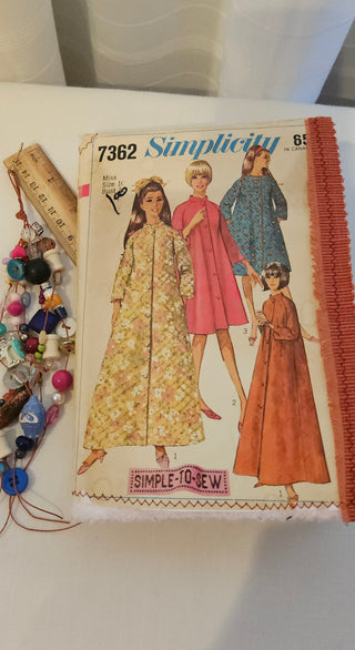Sewing Pattern Journal Simplicity 7362 Handmade Junk Journal