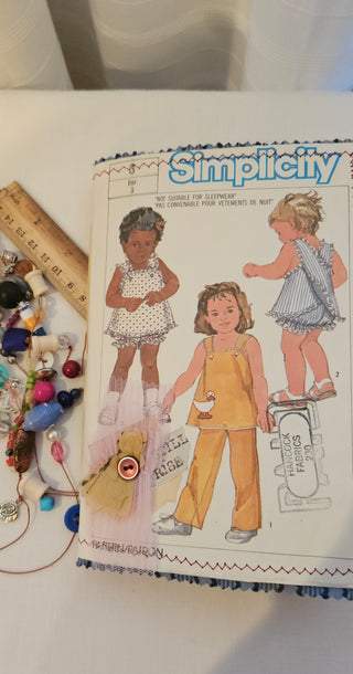 Sewing Pattern Journal Simplicity 6775 Handmade Junk Journal