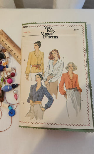 Sewing Pattern Journal Vogue 7274 Handmade Junk Journal
