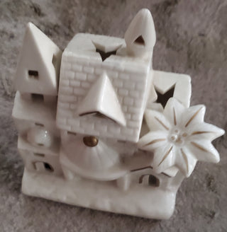 PORCELAIN BETHLEHEM CANDLE HOLDER