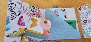 Button Flap Pocket Journals Handmade • One of a Kind • 5.25" Square