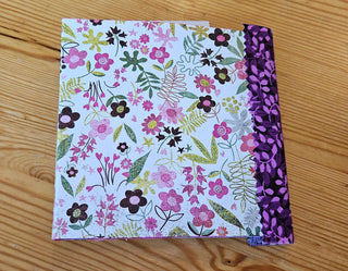 Button Flap Pocket Journals Handmade • One of a Kind • 5.25" Square