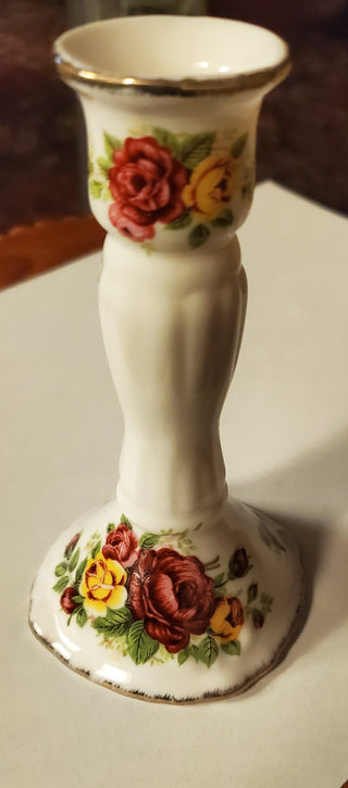 COTTAGE ROSE CANDLE HOLDER