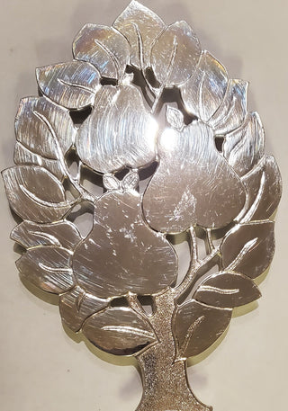 SILVER PLATED PEAR TRIVET