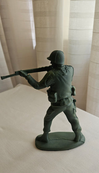 Vintage Military Soldier Figurine Resin 7 Inch Display