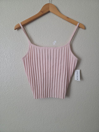 NEW! Beverly & Beck pale pink knit tank - NWT