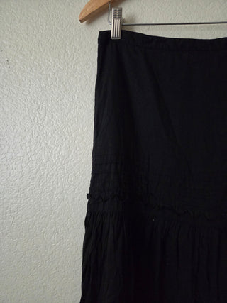 NEW! H&M black eyelet maxi skirt