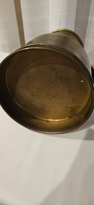 Vintage Brass Water Jug Rustic Farmhouse Pitcher