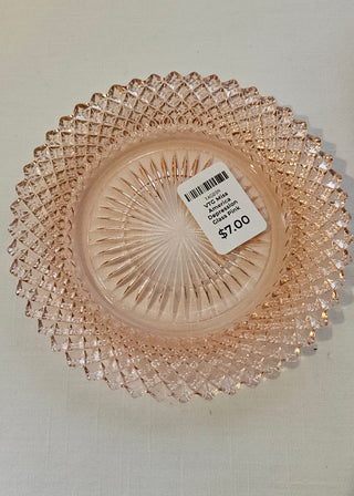 VTG Miss America Depression Glass Pink Saucer only
