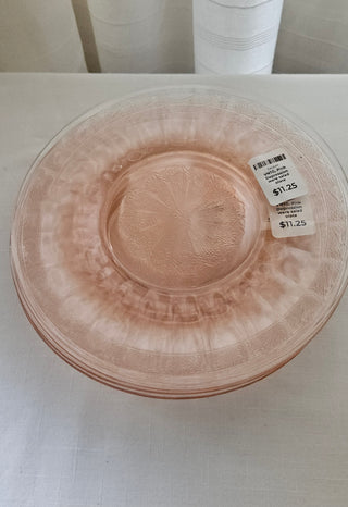 VNTG, Pink Depression ware salad plate